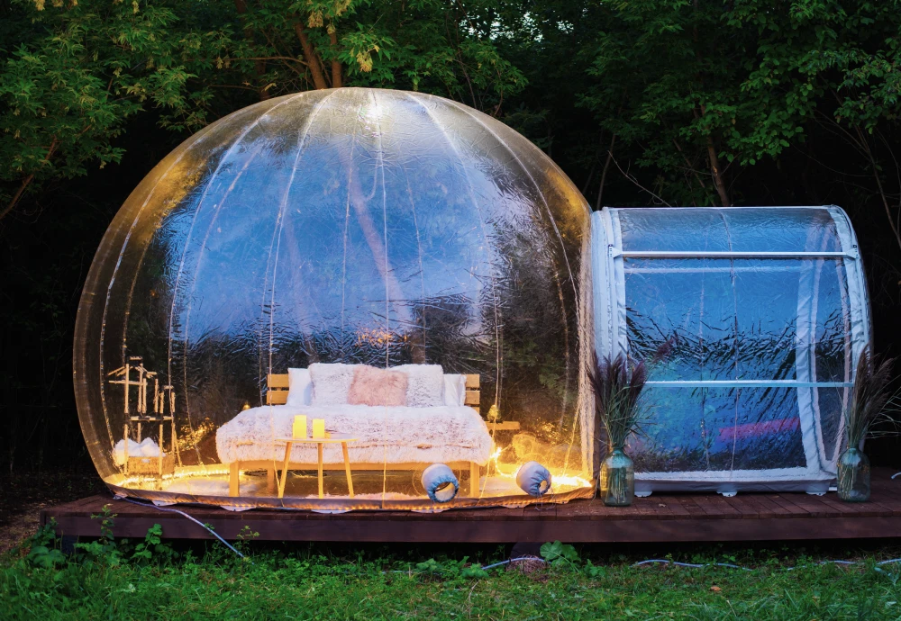 romantic bubble tent